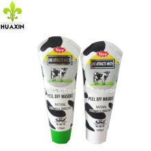 D40mm special hot sealing plastic cosmetic tube with cow printing